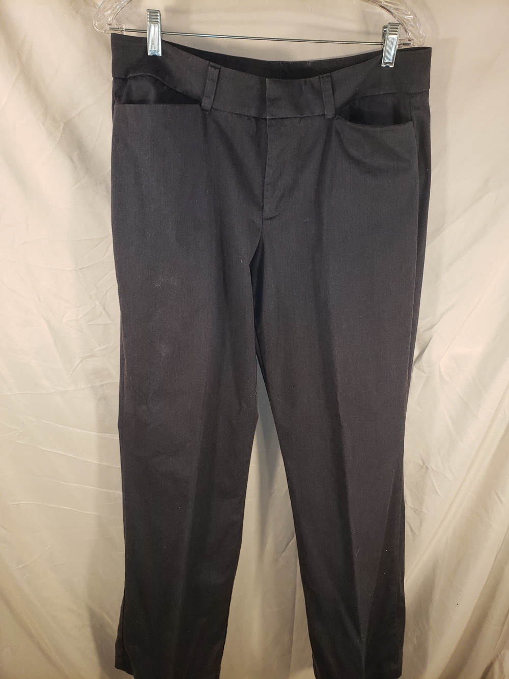 Dockers Black Women's Flat-Front Dress Pants - 12M TALLE
